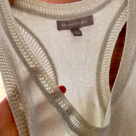 Metallic knitted Banana Republic vest - Picture 3 of 4